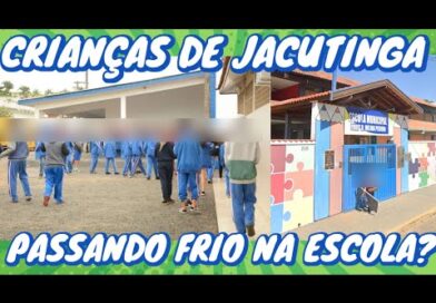 DENÚNCIA!! CRIANÇAS DA REDE MUNICIPAL DE JACUTINGA SEM AGASALHOS NO FRIO