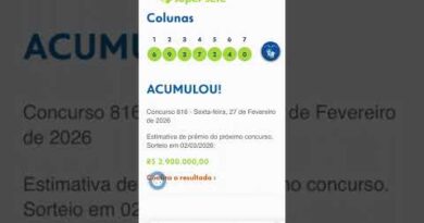 Super Sete concurso 816 de 27 de Fevereiro de 2026