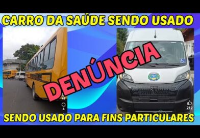 DENÚNCIA. Veículo da saúde usado para fins particulares em Monte Sião DENÚNCIA. Veículo da saúde usado para fins particulares em Monte Sião