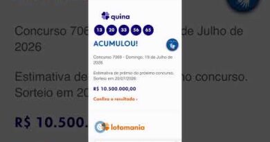 Quina concurso 7069 de 19 de Julho de 2026 Quina concurso 7069 de 19 de Julho de 2026