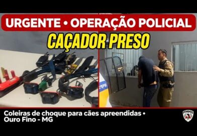 CAÇADOR preso em Ouro Fino por caça ILEGAL e cães com coleira de CHOQUE CAÇADOR preso em Ouro Fino por caça ILEGAL e cães com coleira de CHOQUE
